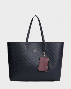 TOMMY HILFIGER TH ICON ΓΥΝΑΙΚΕΙΑ ΤΣΑΝΤΑ TOTE - AW0AW18174 - ΜΠΛΕ