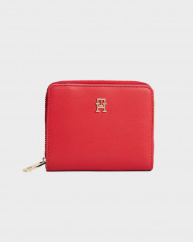 TOMMY HILFIGER TH MONOGRAM ΓΥΝΑΙΚΕΙΟ ΠΟΡΤΟΦΟΛΙ - AW0ΑW17742 - ΚΟΚΚΙΝΟ