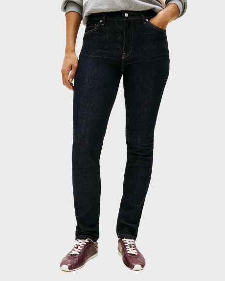 TOMMY HILFIGER ΓΥΝΑΙΚΕΙΟ ΤΖΙΝ ΠΑΝΤΕΛΟΝΙ ΣΤΕΝΗ ΓΡΑΜΜΗ - WW0WW47685