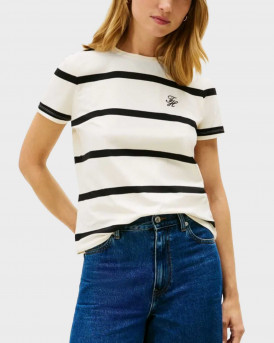 TOMMY HILFIGER WOMEN'S T-SHIRT - WW0WW47809 - ECRU