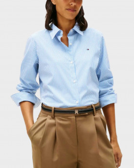 TOMMY HILFIGER ΓΥΝΑΙΚΕΙΟ ΠΟΥΚΑΜΙΣΟ - WW0WW47169 - ΜΠΛΕ