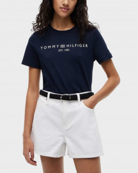 TOMMY HILFIGER WOMEM'S T-SHIRT - WW0WW40276 - BLUE