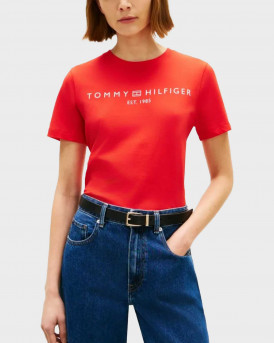 TOMMY HILFIGER WOMEM'S T-SHIRT - WW0WW40276 - RED