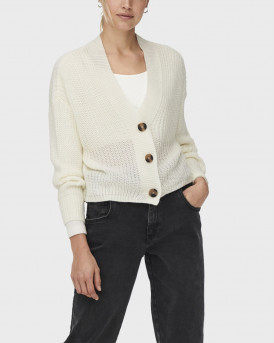 ONLY WOMEN'S KNIT CARDIGAN - 15211521 - WHITE