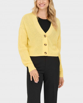 ONLY WOMEN'S KNIT CARDIGAN - 15211521 - YELLOW