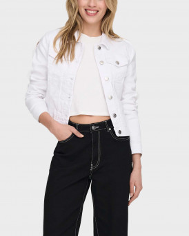 ONLY WOMEN'S DENIM JACKET - 15243147 - WHITE