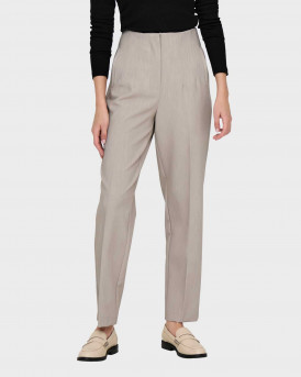 ONLY WOMEN'S HIGH-WAISTED TROUSERS - 15298565 - BEIGE