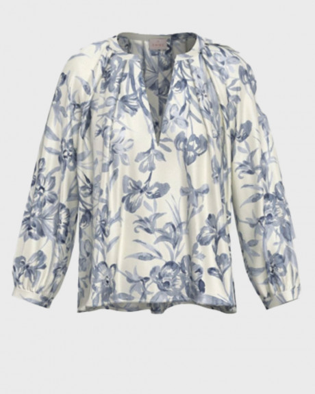 EMME BY MARELLA EDDEN ΓΥΝΑΙΚΕΙΑ ΜΑΚΡΥΜΑΝΙΚΗ ΣΑΤΕΝ ΜΠΛΟΥΖΑ - 26151111712