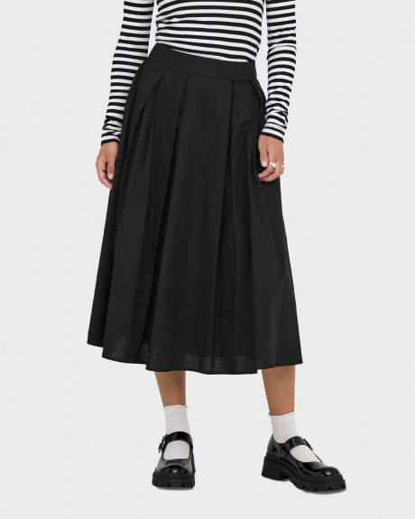 ONLY MAILA WOMEN'S MIDI PLEATED SKIRT - 15369555