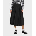 ONLY MAILA WOMEN'S MIDI PLEATED SKIRT - 15369555 - BLACK