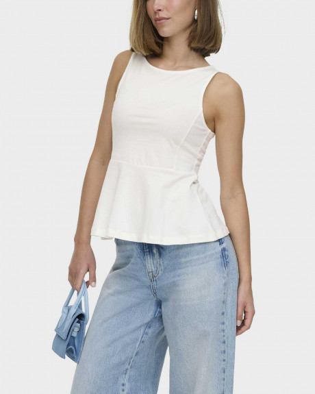 ONLY KISS WOMEN'S SLEEVELESS PEPLUM TOP - 15371788