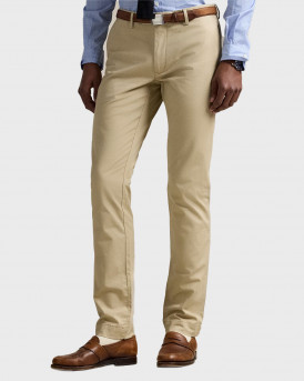 POLO RALPH LAUREN ΑΝΔΡΙΚΟ ΠΑΝΤΕΛΟΝΙ CHINO ΣΤΕΝΗ ΓΡΑΜΜΗ - 710644988009 - ΜΠΕΖ