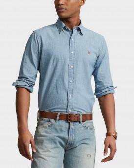 POLO RALPH LAUREN MEN'S DENIM SHIRT - 710792042001 - BLUE