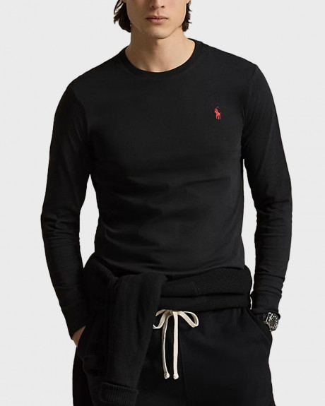 POLO RALPH LAUREN ΑΝΔΡΙΚΗ ΜΑΚΡΥΜΑΝΙΚΗ ΜΠΛΟΥΖΑ ΣΤΕΝΗ ΓΡΑΜΜΗ - 710671468001