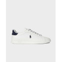 POLO RALPH LAUREN HERITAGE COURT II ΑΝΔΡΙΚΑ ΔΕΡΜΑΤΙΝΑ SNEAKERS - 809P01615002 - ΑΣΠΡΟ