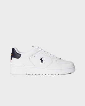 POLO RALPH LAUREN MASTERS COURT ΑΝΔΡΙΚΑ ΔΕΡΜΑΤΙΝΑ SNEAKERS - 809P01636001 - ΑΣΠΡΟ