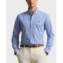 POLO RALPH LAUREN MEN'S STRIPED POPLIN SHIRT - 710929346001 - LIGHT BLUE
