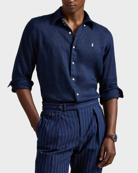 POLO RALPH LAUREN MEN'S LINEN SHIRT - 710966294504