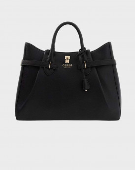 GUESS YESBA SAFFIANO ΓΥΝΑΙΚΕΙΑ ΤΣΑΝΤΑ ΧΕΙΡΟΣ - HWBG783307  - ΜΑΥΡΟ