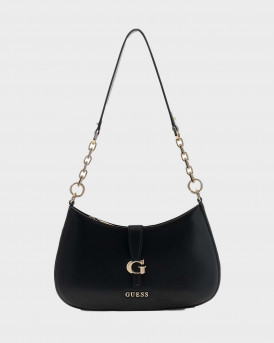 GUESS CARRIE ΓΥΝΑΙΚΕΙΑ ΤΣΑΝΤΑ ΩΜΟΥ - ΗWVG989618  - ΜΑΥΡΟ