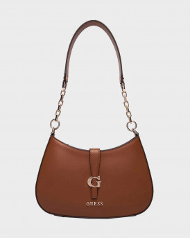 GUESS CARRIE ΓΥΝΑΙΚΕΙΑ ΤΣΑΝΤΑ ΩΜΟΥ - ΗWVG989618  - ΚΑΦΕ