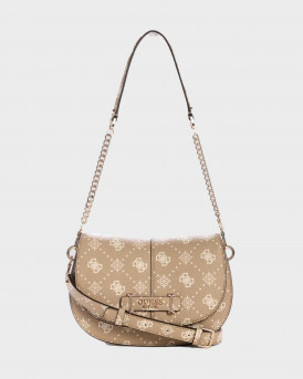 GUESS CARRIE ΓΥΝΑΙΚΕΙΑ ΤΣΑΝΤΑ ΩΜΟΥ - ΗWGP989820  - ΜΠΕΖ