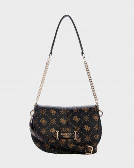 GUESS CARRIE ΓΥΝΑΙΚΕΙΑ ΤΣΑΝΤΑ ΩΜΟΥ - ΗWGP989820  - ΚΑΦΕ