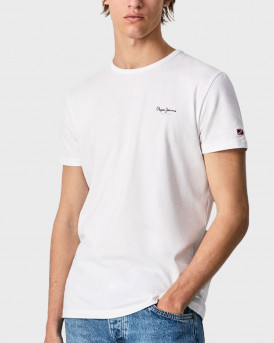 PEPE JEANS MEN'S SHORT SLEEVE T-SHIRT - PM508212 - WHITE