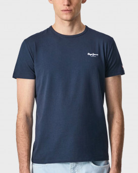 PEPE JEANS MEN'S SHORT SLEEVE T-SHIRT - PM508212 - BLUE