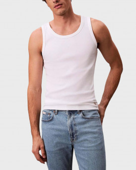 CALVIN KLEIN JEANS MEN'S TANK-TOP - LV04RF272G - WHITE