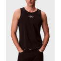 CALVIN KLEIN JEANS 30S CLASSIC MICRO MONOLOGO MEN'S TANK TOP - LV04RF850G - BLACK