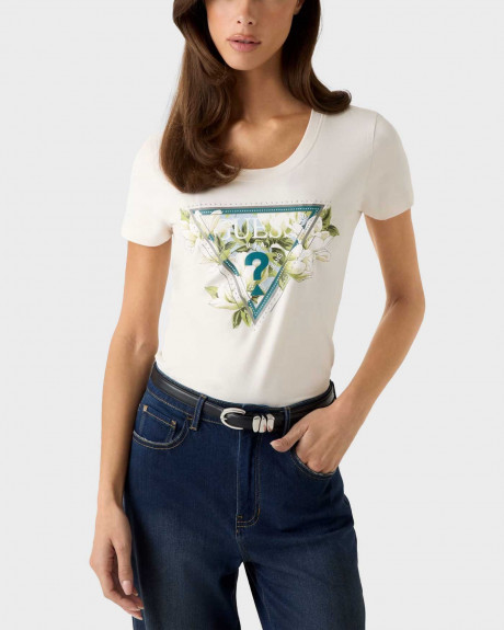 GUESS SS CN CAMELIA WOMEN'S T-SHIRT - W6RI35J3Z14 