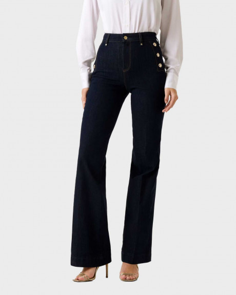 GUESS NEW FAYE ΓΥΝΑΙΚΕΙΟ ΤΖΙΝ ΠΑΝΤΕΛΟΝΙ BOOTCUT - W5RA0PD5PW1 