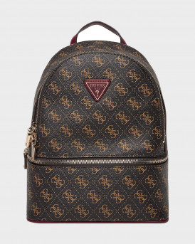 GUESS FOLLIE ΓΥΝΑΙΚΕΙΟ ΣΑΚΙΔΙΟ ΠΛΑΤΗΣ - TWLQ9676032  - ΚΑΦΕ