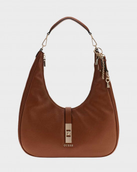 GUESS BROOKE ΓΥΝΑΙΚΕΙΑ ΤΣΑΝΤΑ HOBO ΩΜΟΥ - HWBG989702  - ΚΑΦΕ