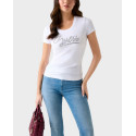GUESS SS CN GUESS SCRIPT WOMEN'S T-SHIRT - W6RI24J1314  - BLACK