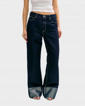 GUESS ROLL UP WOMEN'S JEANS - W6RA3GD6911 - BLUE