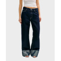 GUESS ROLL UP WOMEN'S JEANS - W6RA3GD6911 - BLUE