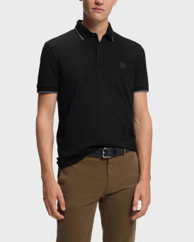 BOSS PASSERTIP ΑΝΔΡΙΚΗ ΚΟΝΤΟΜΑΝΙΚΗ ΠΟΛΟ ΜΠΛΟΥΖΑ - 50507699  - ΜΑΥΡΟ