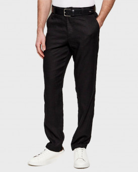 BOSS SANDERSON ΑΝΔΡΙΚΟ ΛΙΝΟ CHINO ΠΑΝΤΕΛΟΝΙ - 50559595  - ΜΑΥΡΟ