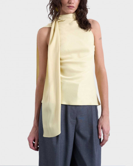 TOPSHOP EVINE ΓΥΝΑΙΚΕΙΟ ΤΟΠ ΜΕ ΦΟΥΛΑΡΙ - 31000851