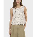 ONLY DORSI WOMEN'S SLEEVELESS TOP - 15364286 - ECRU