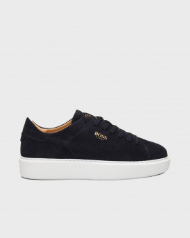 BOSS SHOES ΑΝΔΡΙΚΑ SUEDE SNEAKERS - D5720  - ΜΠΛΕ