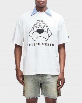 DEUS EX MACHINA OFFICE MUSIQUE ΑΝΔΡΙΚΗ ΚΟΝΤΟΜΑΝΙΚΗ ΜΠΛΟΥΖΑ OVERSIZED - D261UTS7120 - ΕΚΡΟΥ