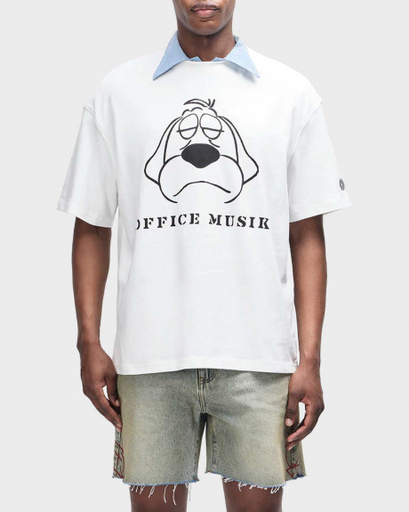 DEUS EX MACHINA OFFICE MUSIQUE ΑΝΔΡΙΚΗ ΚΟΝΤΟΜΑΝΙΚΗ ΜΠΛΟΥΖΑ OVERSIZED - D261UTS7120