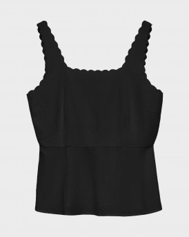 VERO MODA JULIETTA ΓΥΝΑΙΚΕΙΟ ΑΜΑΝΙΚΟ ΤΟΠ - 10341723 - ΜΑΥΡΟ