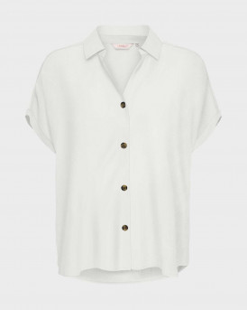 ONLY GIBSI-PUOR ΓΥΝΑΙΚΕΙΟ ΚΟΝΤΟΜΑΝΙΚΟ ΠΟΥΚΑΜΙΣΟ - 15370650 - ΑΣΠΡΟ