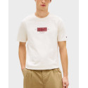 TOMMY HILFIGER HERITAGE LOGO ΑΝΔΡΙΚΗ ΚΟΝΤΟΜΑΝΙΚΗ ΜΠΛΟΥΖΑ - MW0MW42392 - ΕΚΡΟΥ