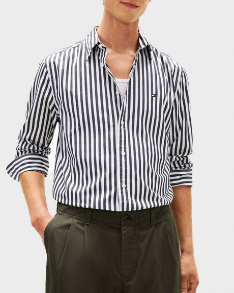 TOMMY HILFIGER ΑΝΔΡΙΚΟ ΡΙΓΕ ΠΟΥΚΑΜΙΣΟ - MW0MW42440