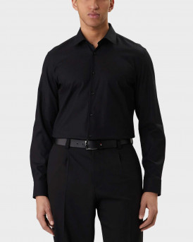 HUGO KENNO ΑΝΔΡΙΚΟ ΠΟΥΚΑΜΙΣΟ ΣΤΕΝΗ ΓΡΑΜΜΗ - 50555295  - ΜΑΥΡΟ